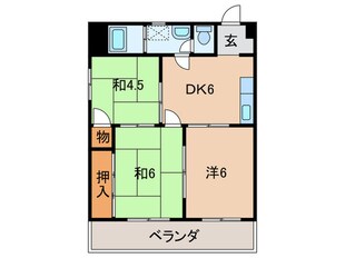 オアシス片野Ⅲの物件間取画像